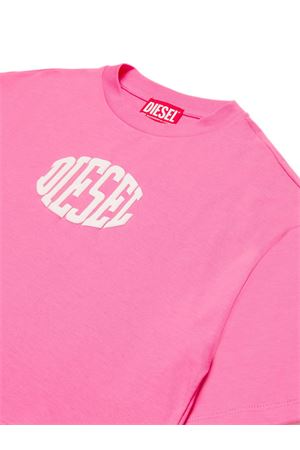 tshirt in cotone rosa DIESEL KIDS | J0170900YI9K378